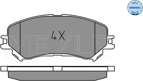 Brake Pad Set, disc brake MEYLE-ORIGINAL: True to OE. 025 223 4719
