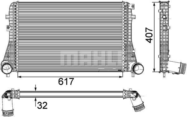 Charge Air Cooler BEHR *** PREMIUM LINE *** CI 208 000P - image 2