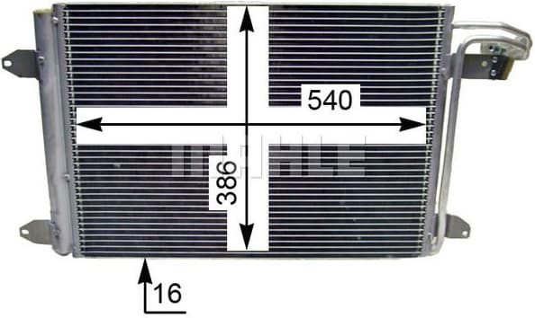 Condenser, air conditioning BEHR AC 324 000S - image 4