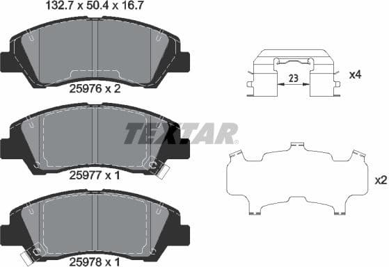 Brake Pad Set, disc brake Q+ 2597601