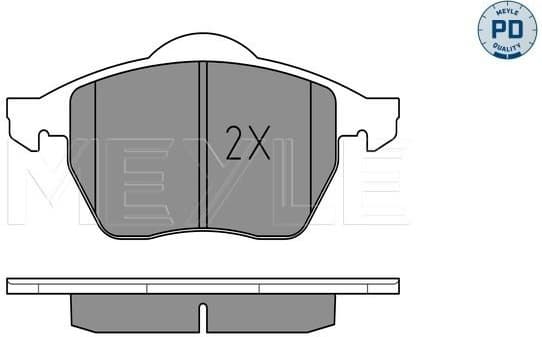 Brake Pad Set, disc brake MEYLE-PD: Advanced performance and design. 025 233 9219/PD - image 2