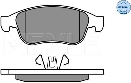 Brake Pad Set, disc brake MEYLE-ORIGINAL: True to OE. 025 249 1418