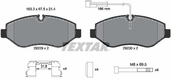 Brake Pad Set, disc brake Q+ 2922902