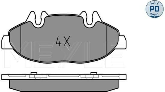 Brake Pad Set, disc brake MEYLE-PD: Advanced performance and design. 025 240 0720/PD