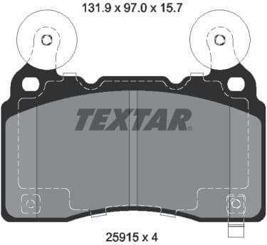 Brake Pad Set, disc brake 2591501
