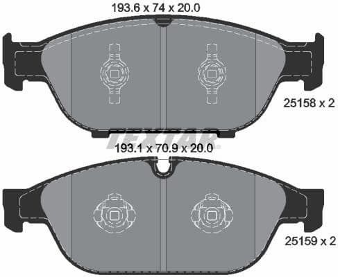 Brake Pad Set, disc brake Q+ 2515802