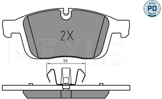 Brake Pad Set, disc brake MEYLE-PD: Advanced performance and design. 025 223 8619/PD