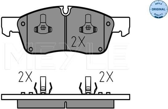 Brake Pad Set, disc brake MEYLE-ORIGINAL: True to OE. 025 251 9021