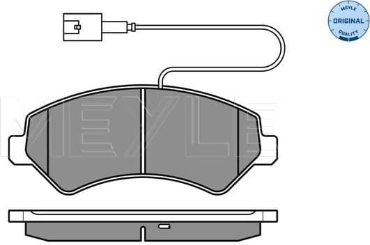 Brake Pad Set, disc brake MEYLE-ORIGINAL: True to OE. 025 244 6619/W2 - image 2