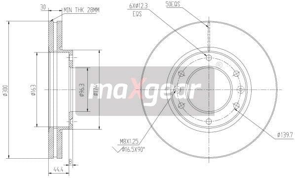 Brake Disc 19-2231 - image 2