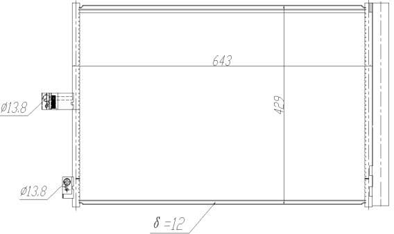 Condenser, air conditioning EASY FIT 350457