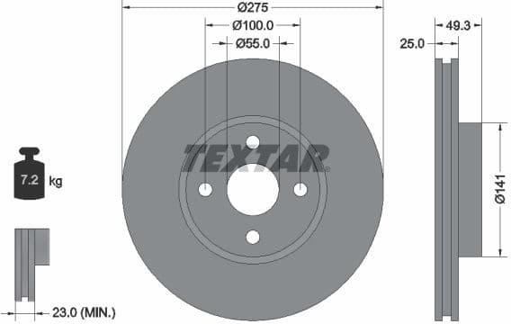 Brake Disc PRO 92180303