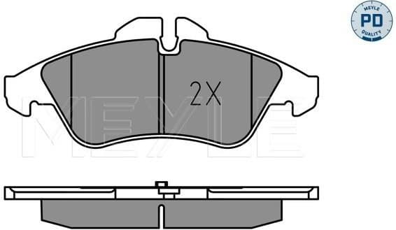 Brake Pad Set, disc brake MEYLE-PD: Advanced performance and design. 025 239 9020/PD - image 2