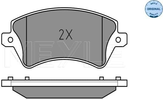 Brake Pad Set, disc brake MEYLE-ORIGINAL: True to OE. 025 237 6617/W - image 2