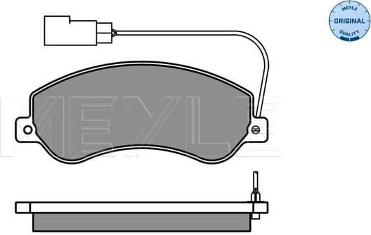 Brake Pad Set, disc brake MEYLE-ORIGINAL: True to OE. 025 244 8419/W - image 2