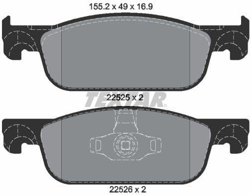 Brake Pad Set, disc brake Q+ 2252501