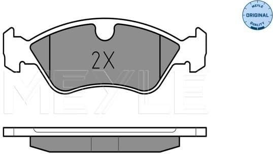 Brake Pad Set, disc brake MEYLE-ORIGINAL: True to OE. 025 218 6217 - image 2