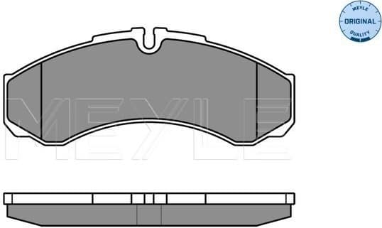 Brake Pad Set, disc brake MEYLE-ORIGINAL: True to OE. 025 291 2117