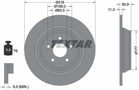 Brake Disc PRO 92292503
