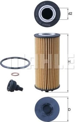 Filter oil OX1238D