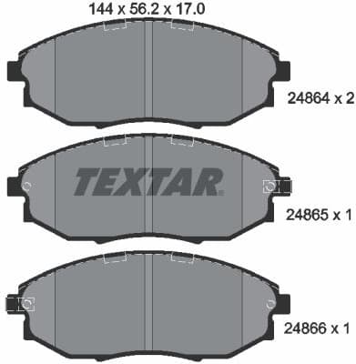 Brake Pad Set, disc brake 2486401