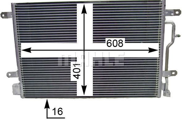 Condenser, air conditioning BEHR AC 807 000S - image 5