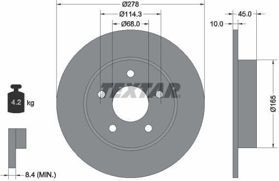 Brake Disc PRO 92125703