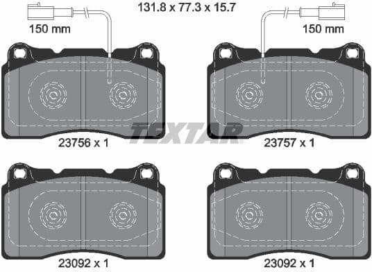 Brake Pad Set, disc brake 2375601