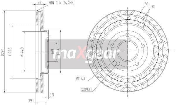 Brake Disc 19-2273