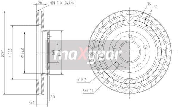 Brake Disc 19-2273MAX