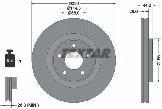 Brake Disc PRO 92283503