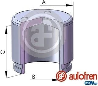 Piston, brake caliper D02553