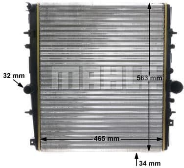 Radiator, engine cooling BEHR CR 1437 000S - image 13