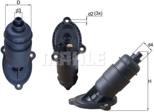 Oil filter housing automatic transmission HX155