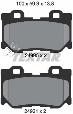 Brake Pad Set, disc brake 2499501