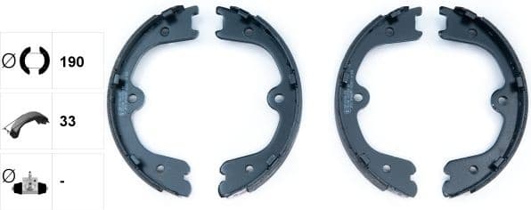 Brake Shoe Set, parking brake 91073100