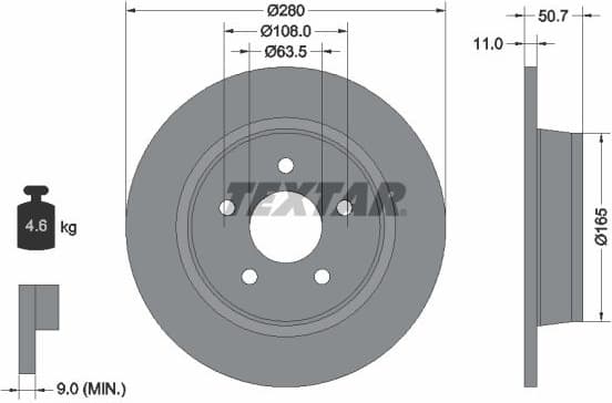 Brake Disc PRO 92238903