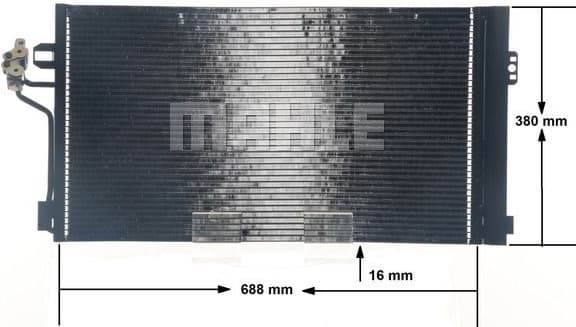 Condenser, air conditioning BEHR AC 762 000S - image 12