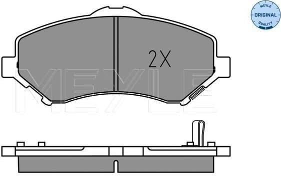 Brake Pad Set, disc brake MEYLE-ORIGINAL: True to OE. 025 246 0417