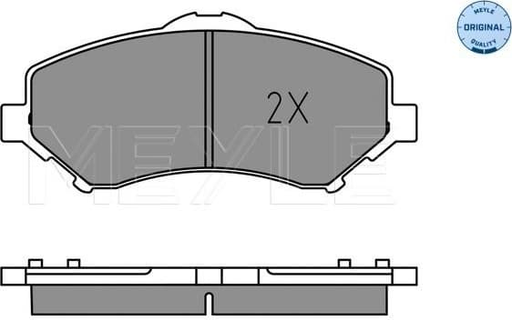 Brake Pad Set, disc brake MEYLE-ORIGINAL: True to OE. 025 246 0417 - image 2