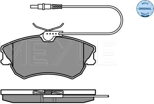 Brake Pad Set, disc brake MEYLE-ORIGINAL: True to OE. 025 218 8818 - image 2