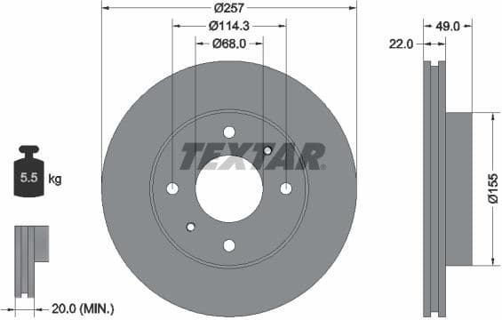 Brake Disc 92056300