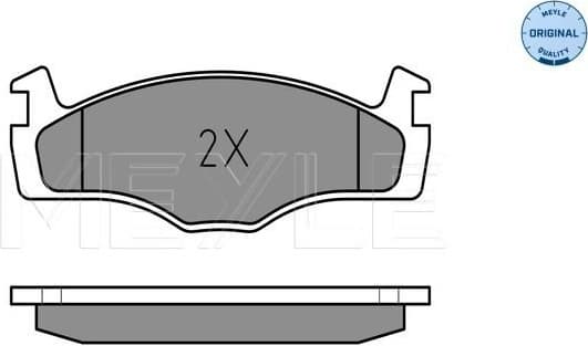 Brake Pad Set, disc brake MEYLE-ORIGINAL: True to OE. 025 208 8717 - image 2