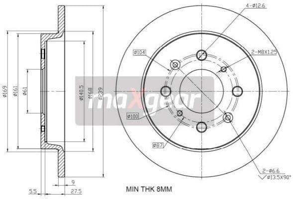 Brake Disc 19-2228 - image 2
