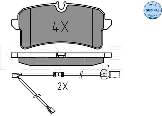 Brake Pad Set, disc brake MEYLE-ORIGINAL: True to OE. 025 246 4317