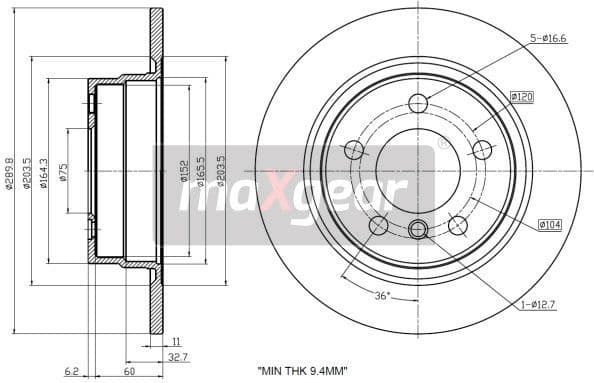 Brake Disc 19-3219 - image 2