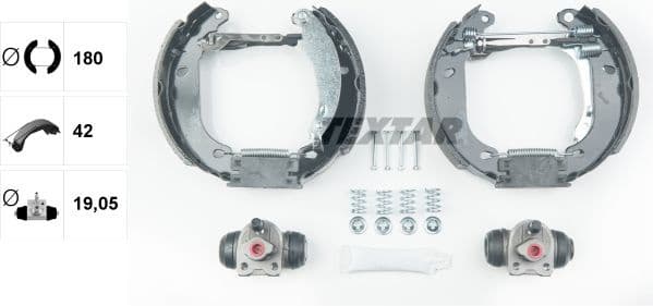 Brake Shoe Set Shoe Kit Pro 84053700