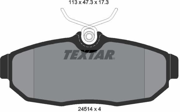 Brake Pad Set, disc brake 2451401