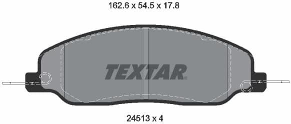 Brake Pad Set, disc brake Q+ 2451301