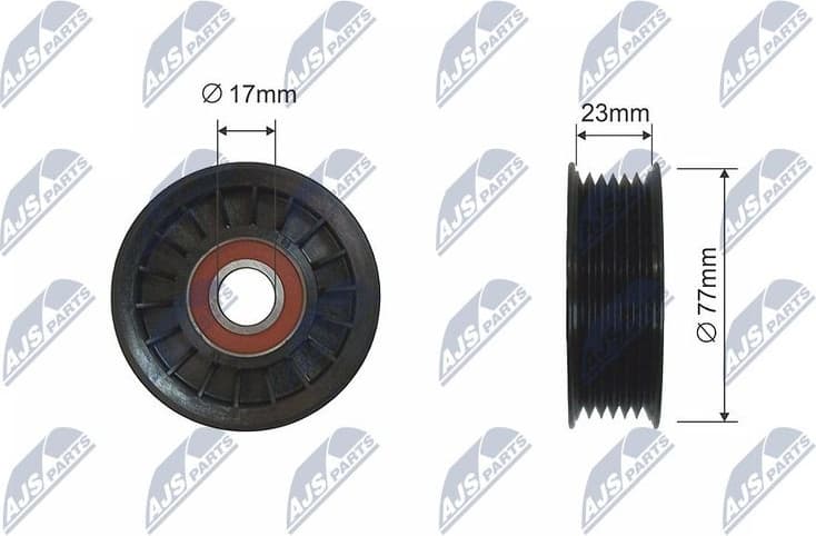 Deflection/Guide Pulley, V-ribbed belt RNK-CH-024